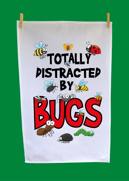 Totally Distracted by Bugs T-Towel
