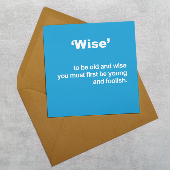 Wise Greeting Card