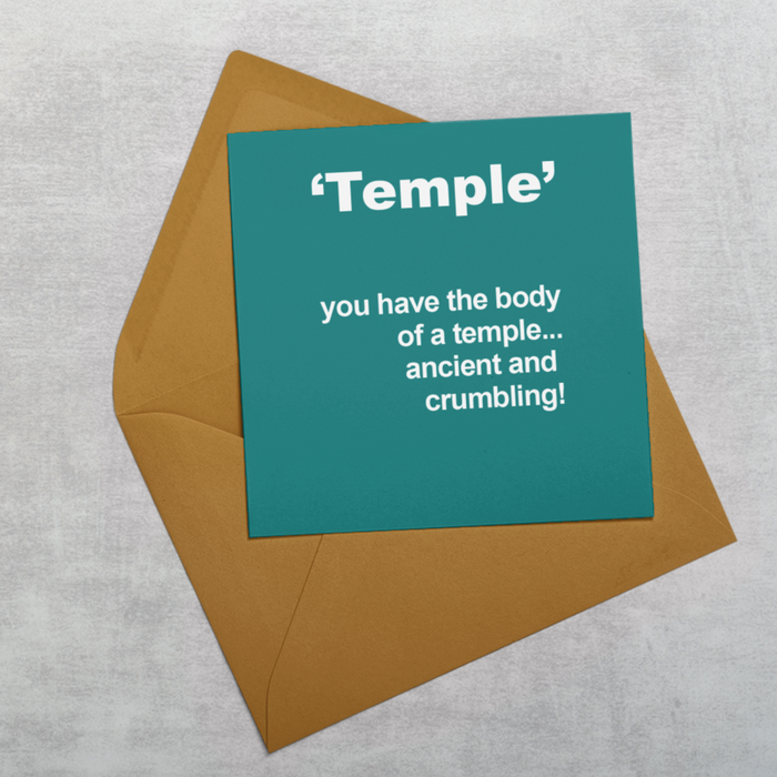 Body of a Temple Greeting Card