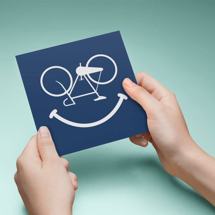 Smile Cycling Greeting Card