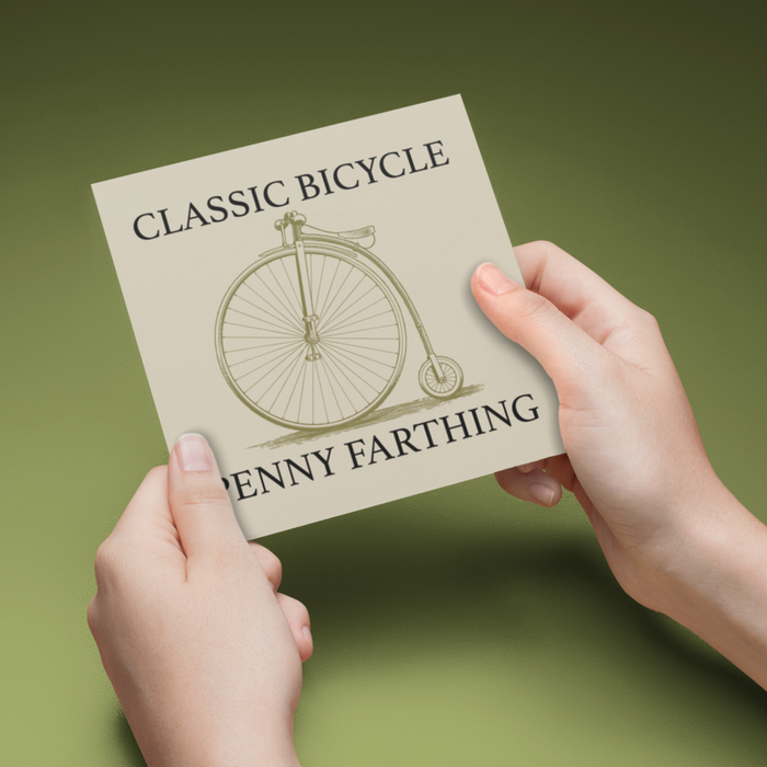 Penny Farthing Greeting Card