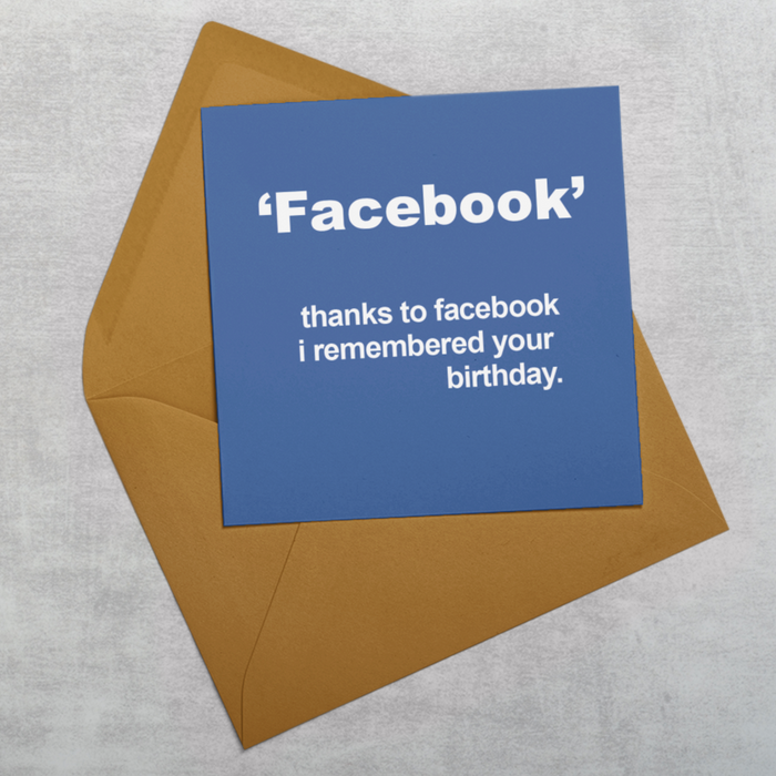 Facebook Greeting Card
