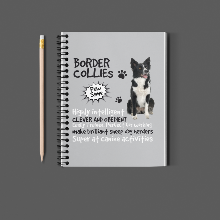 Border Collie Notebook A5