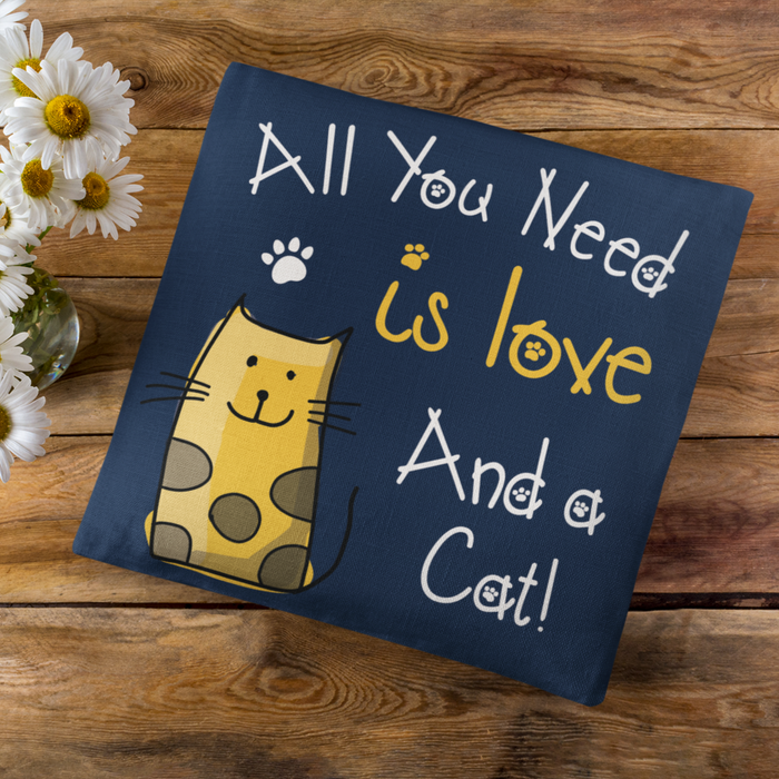 All you need is love and a cat Metal Wall Sign