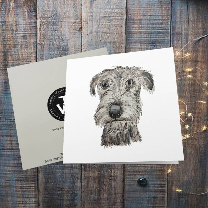 Irish Wolfhound Greetings Card
