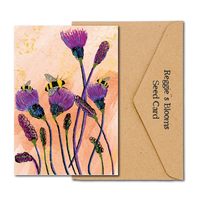 BEE FRIENDLY WiLDFLOWER PLANTABLE SEED GREETING CARD