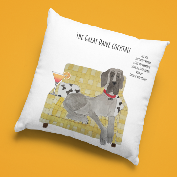 The Great Dane Cocktail Cushion