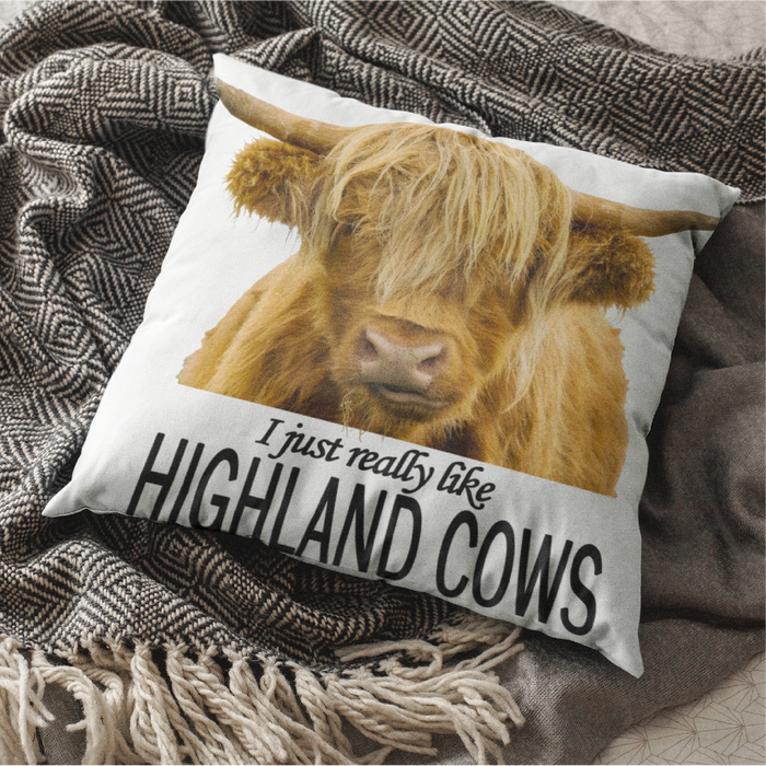 I Just Really Like Highland Cows Cushion