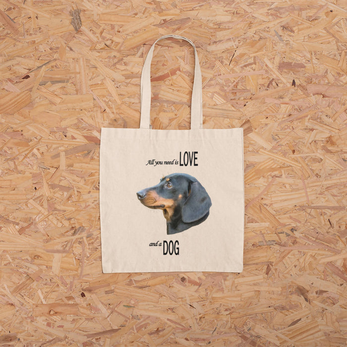 All You Need Is Love and A Dog Tote Bag