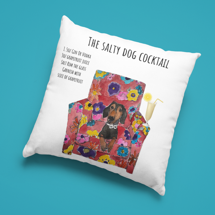 The Salty Dog Cocktail Cushion