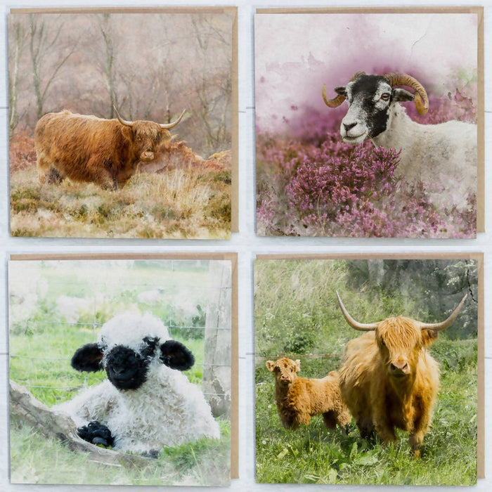 Farmlife Watercolour Collection Greeting Cards Pack