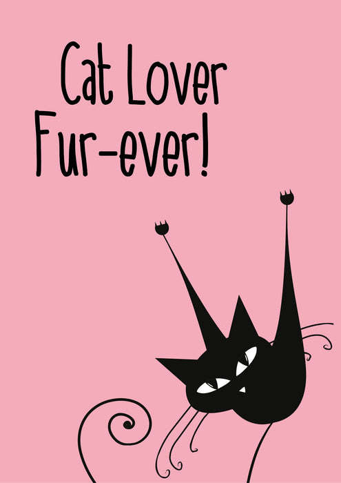 CLAW09 Cat lover fur-ever A5 Sign