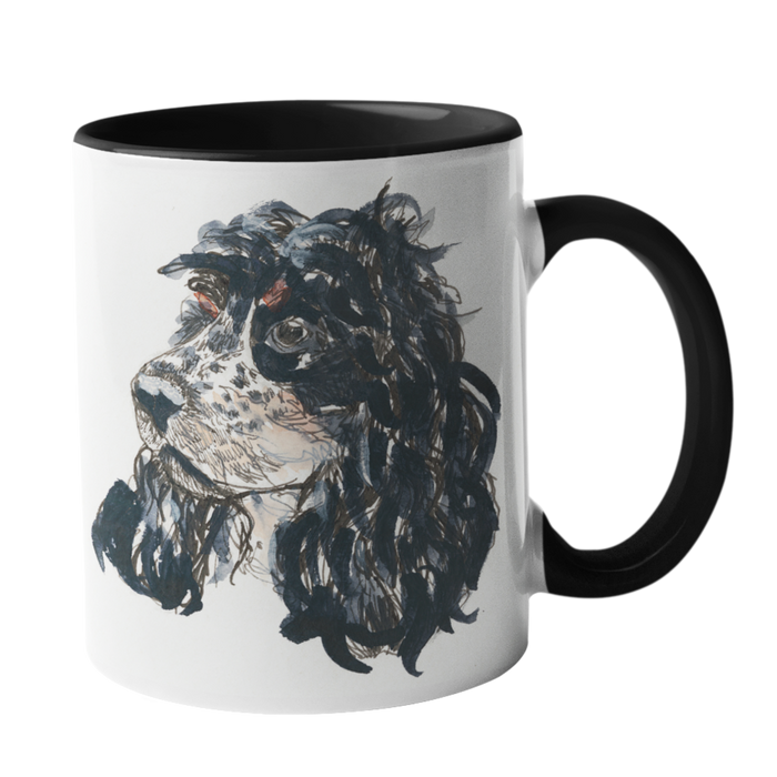 Black Roan Spaniel Mug