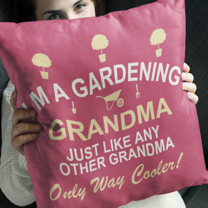 Gardening Grandma Cushion