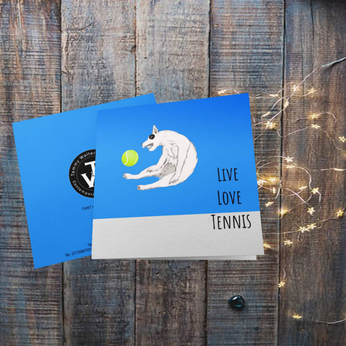 Live Love Tennis Greeting Card